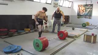 Deadlift 290kg  Panagiotis Tarinidis 70kg [upl. by Bonita]