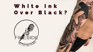 White Ink Over Black Ink  3 Minutes to Better Tattooing [upl. by Dustin]