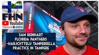 Sam Reinhart Florida Panthers Tampereella — Florida Panthers in Tampere Finland [upl. by Penhall740]