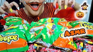 ASMR HALLOWEEN SNACK PARTY 🎃🧡CRUNCHY EATING SOUNDS  HOLLOW EATS ASMR [upl. by Latnahc919]