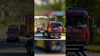 Fire Engines Responding firesirensound firealarmsound uk 2024 shorts lfb 5 [upl. by Amsirp]