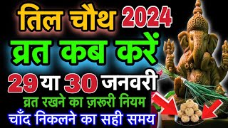 तिल चौथ का व्रत कब करें।Til Chauth 2024।तिल चौथ व्रत का नियम।Til chauth kab hai 2024 tilchauth2024 [upl. by Atnaloj224]