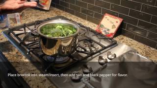 Quick amp Easy Broccoli steamed with seasoning [upl. by Sully]