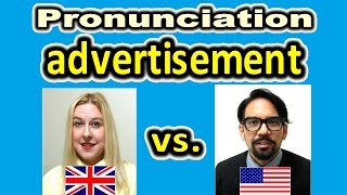 How to Pronounce ADVERTISEMENT in British and American English  ForB English Lesson [upl. by Munniks]