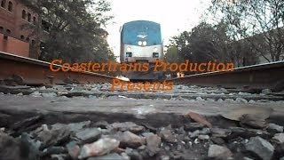 Train Almosts Hits Man Running Over Bridge [upl. by Ellyn]