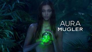 Zhenya Katava for Aura Mugler Fragrance 2017 Campaign [upl. by Nodarb291]