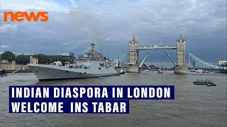 Indian Naval ship INS Tabar welcomed with enthusiastic cheers in UK [upl. by Jessen]