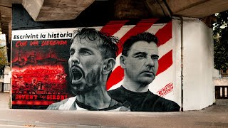 Acte Inauguració del Mural dedicat a Míchel Sánchez i Cristhian Stuani [upl. by Upali608]