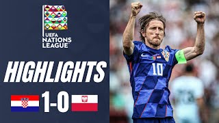 Croatia vs Poland 10 Highlights UEFA Nations League 202425 [upl. by Dunseath]