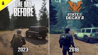 The Day Before vs State of Decay 2  Details and Physics Comparison [upl. by Nitsreik526]