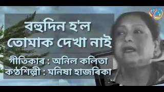 Bohudin Hol Tomak Dekha Nai  Assamese Best Song  Manisha Hazarika [upl. by Yauq178]