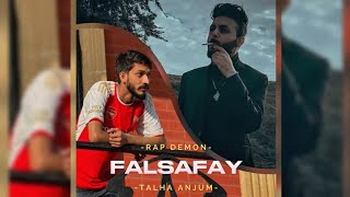 FALSAFAY  Rap Demon x Talha Anjum  Lyrics  Echo Vibes [upl. by Llenaej594]