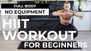 20 Min Full Body HIIT WORKOUT FOR BEGINNERS  No Equipment [upl. by Irolav]