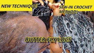 BUTTERFLY LOCS quotNEW SEWIN METHODquot FOR ALOPECIA SHORT amp THIN HAIR [upl. by Nnahtur]