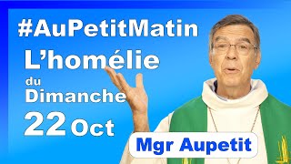 Homélie du Dimanche 22 Octobre  Avec Mgr Aupetit [upl. by Hniht]