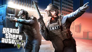 SWAT DESTROYS THE BIGGEST GANG in GTA 5 RP [upl. by Namharludba]