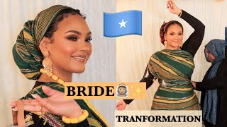 SOMALI BRIDAL TRANSFORMATION  BRIDES AROUND THE WORLD by Chinutay A [upl. by Jarin]