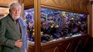 PRIVATE TOUR Inside World Famous LUXURY HOME AQUARIUM  12000 liters [upl. by Leinahtam]