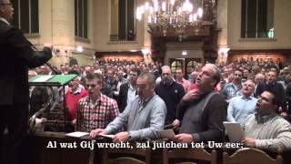 Psalm 145 vers 1 4 en 7 hele noten  Mannenzang Katwijk [upl. by Culbert894]