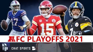 NFL Playoff Picture Schedule Bracket Matchups Dates And Times For 2021 AFC Playoffs [upl. by Eikcir431]