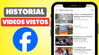 Cómo VER el HISTORIAL de Videos VISTOS en Facebook Funciona [upl. by Raimondo]