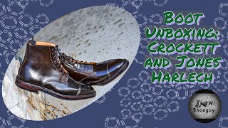 Boot Unboxing Crockett and Jones Harlech [upl. by Ellingston]