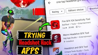 Trying Free Fire HEADSHOT APPS From Play Store  Free Fire [upl. by Melita190]