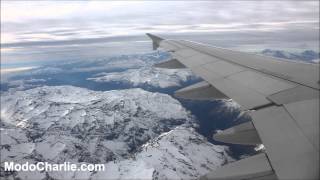 Despegue de Santiago de Chile y cruce de los Andes en A320 de LAN [upl. by Attekahs]