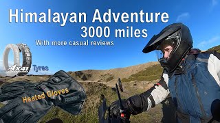 Royal Enfield Himalayan 411 at 3000 miles heated gloves and tyre review at Clee Hill UK [upl. by Deirdre419]