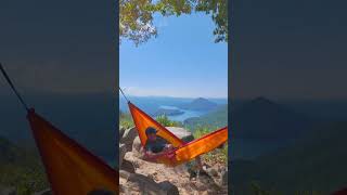 Relaxing in the camping hammock with an amazing view [upl. by Ortrude504]