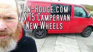 Van Rouge Alloy wheels from a Landrover to a Transporter [upl. by Kipp]