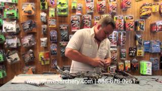 How To Change Your Compound Bow Strings at Home No Bow Press Required [upl. by Odracir947]