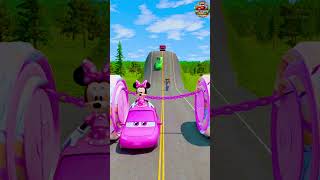 🚀Comical Cars🚗 amp Quirky Rides Tackle 2 Bollards Barbie🩷 and a Huge Chain in BeamNGdrive [upl. by Wolfgang660]