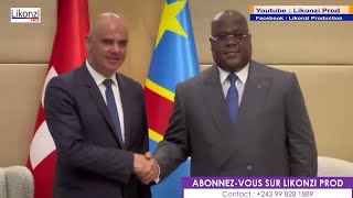 RDCSUISSE  Félix Tshisekedi et Alain BERSET Président de la Confédération Helvétique [upl. by Livy]