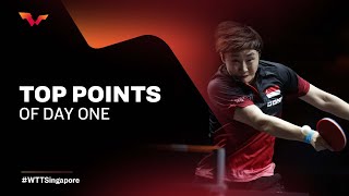 Top Points of Day 1  WTT Cup Finals Singapore 2021 [upl. by Kcerred]