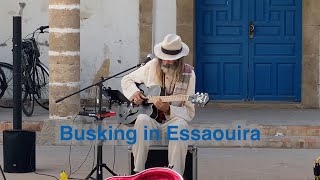 Busking in Essaouira  Rollin’ amp Tumblin’ with Loopy Pro amp Groove Rider [upl. by Etem777]