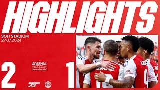 JESUS AND MARTINELLI SEAL COMEBACK WIN  HIGHLIGHTS  Arsenal vs Manchester United 21  US Tour [upl. by Olivia800]