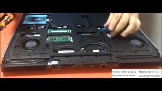 에일리언웨어 17r4 게이밍 노트북 언박싱 리뷰 분해 온도포함Alienware 17 r4 Unboxing Thermal Repaste [upl. by Louis947]