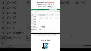 MS Excel Basic Shortcut Keys for Beginners excel learning teacher exceltips shorts shortsfeed [upl. by Zetta]