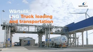 LNG truck loading and transportation  Wärtsilä [upl. by Lavud348]