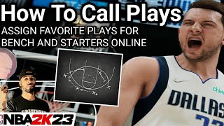 How To Call Favorite Plays In NBA 2k23 MyTeam  2k Fixed Playcalling [upl. by Niai]