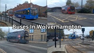 Buses At Wolverhampton Collab with Trident4390 LondonMidlandBuses [upl. by Kimmie]