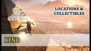 Assassins Creed Origins  Keno Locations Collectibles [upl. by Rocco]