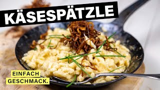 KÄSESPÄTZLE REZEPT Wie auf der Skihütte 🎿🧀  einfachgeschmack [upl. by Call]