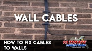 How to fix cables to walls [upl. by Bridwell626]