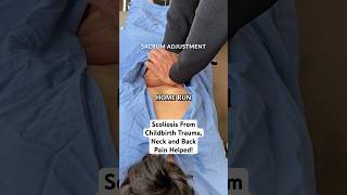 Scoliosis from Childbirth Trauma Neck and Back Pain Helped DrRahim shorts [upl. by Surdna]