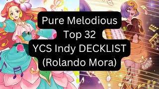 Melodious Top 32 Deck Profile YCS Indianapolis 2024 Rolando Mora [upl. by Bathsheeb]