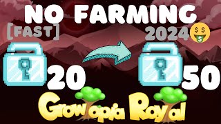 Royal GTPS  HOW TO GET RICH IN 2024🤑  NO FARMING  Growtopia PROFIT [upl. by Bonnes666]