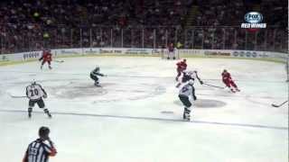 Datsyuk Pass Over 2 Defenders to Bertuzzi [upl. by Olegnaed]