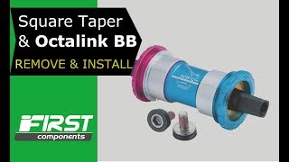 Square Taper Bottom Bracket Removal amp Installation  amp Octalink [upl. by Anirtik]